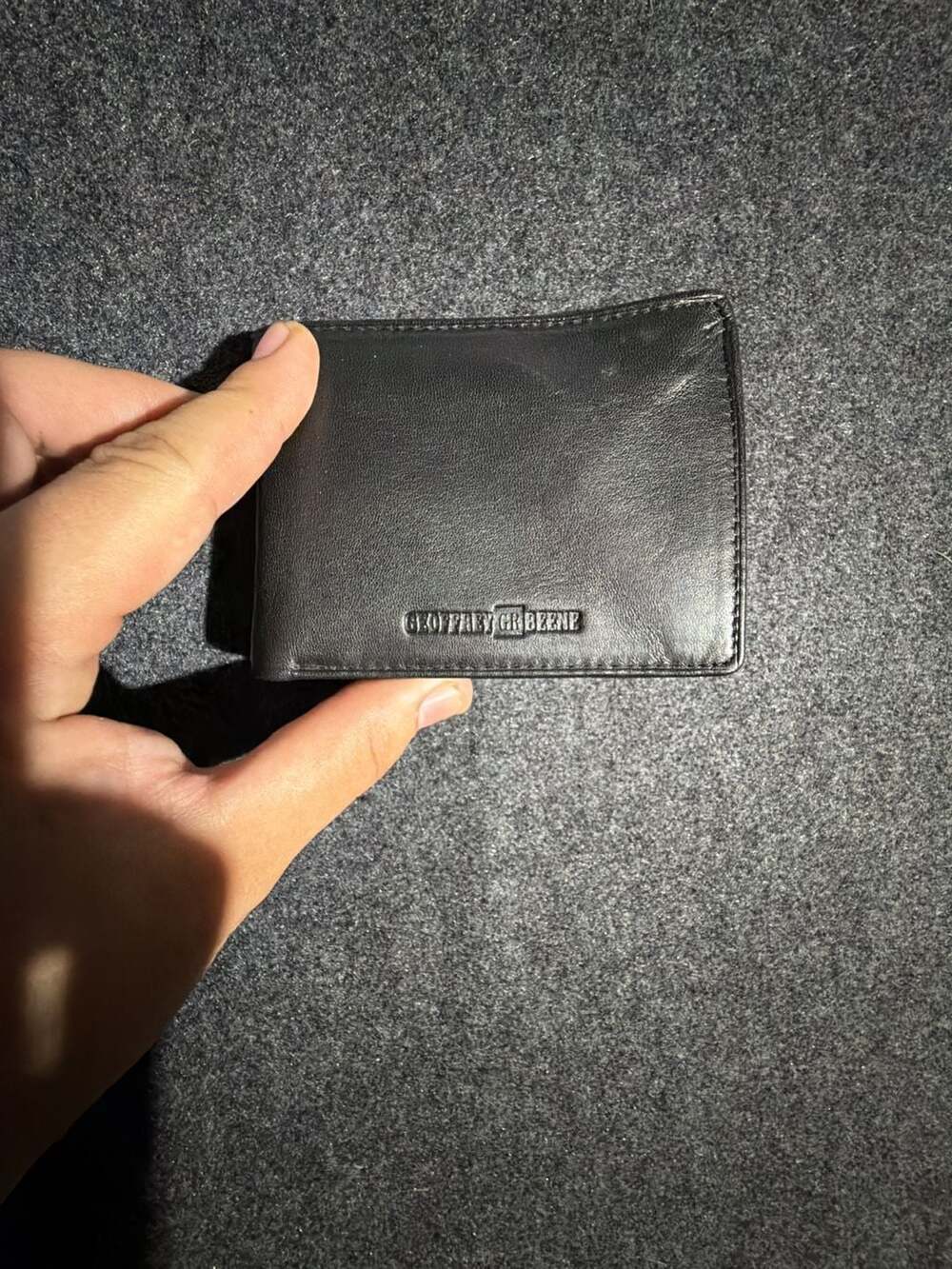 Geoffrey Beene Men's Black Genuine Leather Bifold Wallet